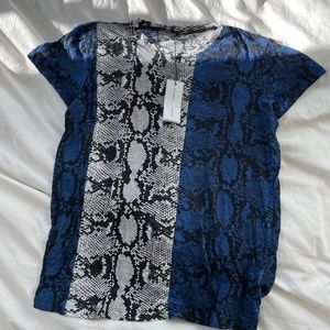 Proenza Schouler Snake Print Colorblock T-Shirt